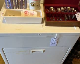 Washer and dryer and flatware