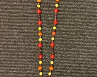 Beaded Necklace w/ Walking Liberty Half Dollar & Mercury Dime Dangles