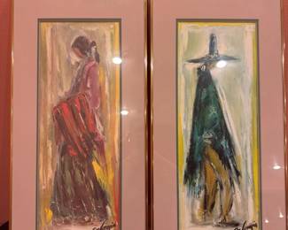 Ted DeGrazia's famous "Navajo Bride" and "Navajo Groom" paintings