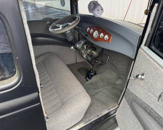 1932 Ford Custom Street Rod Fiberglass body. Will run with basic maintenance, with keys. Was stored in airplane hangar. Title status unknown