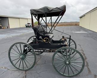 Antique Horseless Carriage Custom fabricated of original antique wagon parts etc, Predator 79cc engine, needs minor work to run. Title N/A