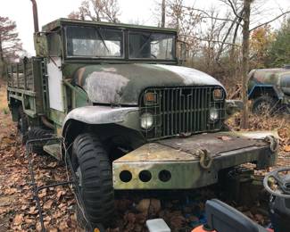 US Army M35 "Deuce" 2.5 Ton Truck Non running, No keys, Exposed to the elements & Rodents. Stored outside. In need off complete restoration.This item is being sold from where it sits in Tennessee. As is, where is. Must be picked up on site in Tennessee, location is an hour north of Memphis. All transport & pick up is the responsibility of the buyer.