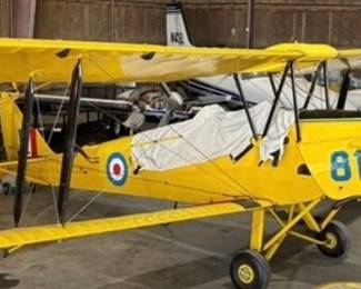 1938 DeHavilland Tiger Moth Bi-Plane Airplane Gypsy Major Engine Experimental / ExhibitionThis item is being sold from where it sits in Tennessee. As is, where is. Must be picked up on site in Tennessee, location is an hour north of Memphis. All transport & pick up is the responsibility of the buyer.