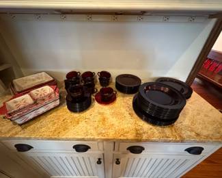 Rub Glass  Dinner Set