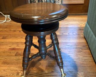 Antique Piano Stool