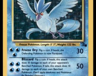 1999 Pokemon Fossil Articuno Holo