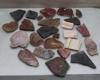 Large Lot of Slab Cut Rock Specimens