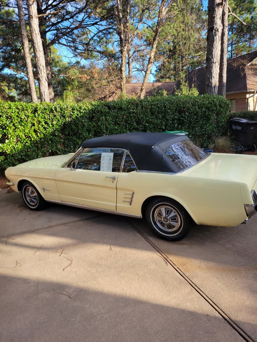$14,500 purchase price
clean, mostly original 1966 Mustang convertible 6 cy 
Garage kept. 134k miles
Top Works
Vin  ct08t112616
PLEASE DO NOT CALL OR TEXT ABOUT THE CAR. NO ANSWERS WILL BE PROVIDED. 