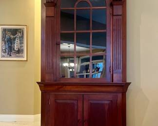 Chippendale corner cabinets

