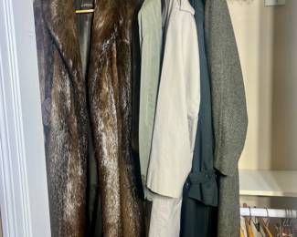 floor length Canadian beaver fur coat

