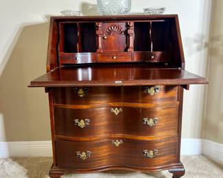 Mahogany slant-front secretary desk

