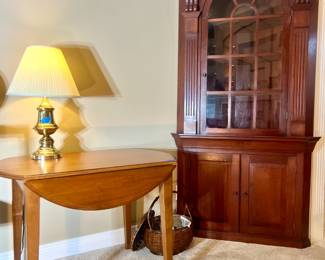 Chippendale corner cabinets

