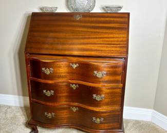 Mahogany slant-front secretary desk

