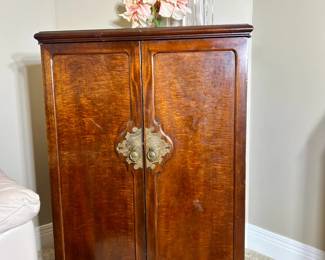 tv cabinet converted into dresser

