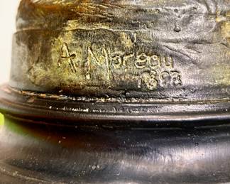 Auguste Moreau bronze statue