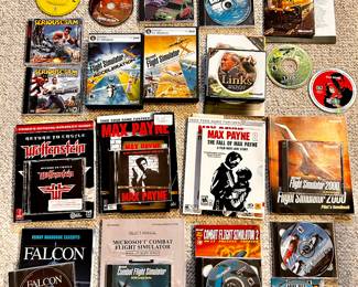 Collection of vintage PC games