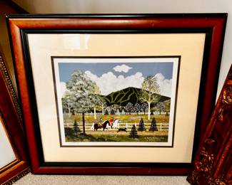 "A Jaunty Mountain Ride" by Jane Wooster-Scott, hand signed and numbered lithograph