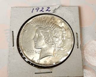 1922-P Peace silver dollar