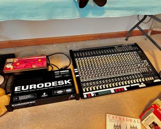 Behringer EuroDesk sound board and power supply