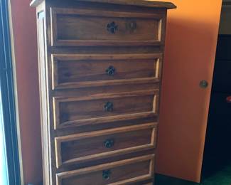 Tall Six Drawer Pine Dresser