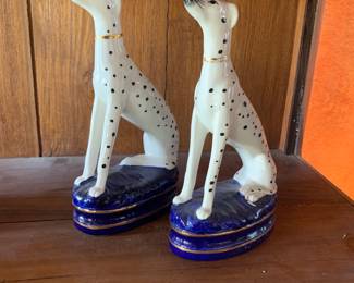 Pair of Vintage Fitz and Floyd Dalmatian Statues