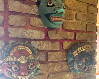 Indonesian Carved Masks