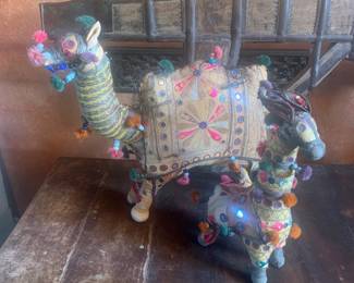 1950s Folk Art Camels from India