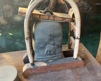 1920s Antique Vintage Brass Elephant Temple Bell