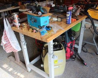 wood-top work table