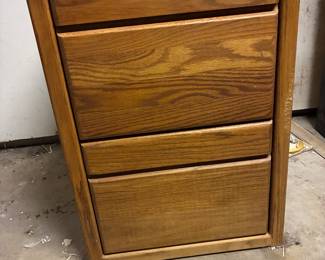 Wooden/oak filing cabinet