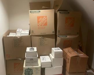 Over 200 Charles Dicken's Village Series from Dept. 56 dating back to the 1980's, many of the rare pieces, sold as a collection