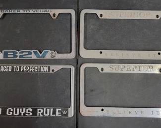 4 License Plate Frames 