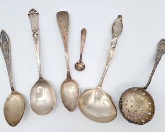 6 Sterling Silver Spoons 