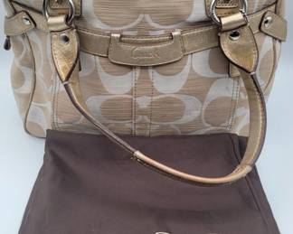 Coach Purse with Dust Cover