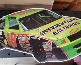 Nascar Metal Bobby Labonte #18 Interstate Batteries Sign
