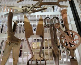 Antique Sheers, Snips, Saw Blade, Combination wrench and More 