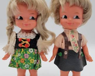 Vintage German Windup Sweetheart Dolls
