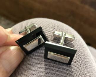 Vintage Swank Sterling Cuff Links