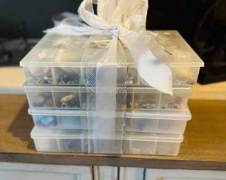 Various Jewelry Making Bundle, Jade, Sterling Beads, Swarovski crystal, etc...