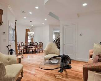 ANTIQUE BRONZE ART DECO COFFEE TABLE DECORATOR SOFA AND CHAIRSEND TABLES