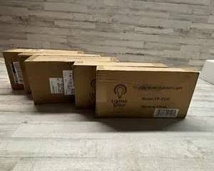 12” Under Cabinet LED Lights Living Glow CP-CL02 New Sealed 4-Pack Kitchen Lighting