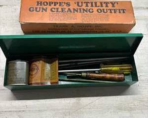 Vintage Hoppe’s “Utility” Gun Cleaning Outfit • Complete Kit in Original Box • Rifle & Shotgun Cleaning Tools
