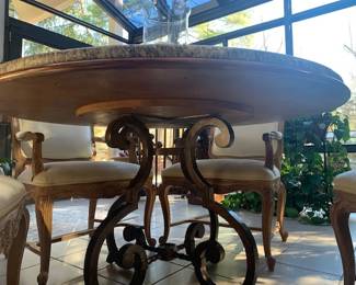 Bottom of The Table and Chairs/marble top