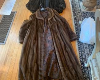 Fur Coats - great condition size 12