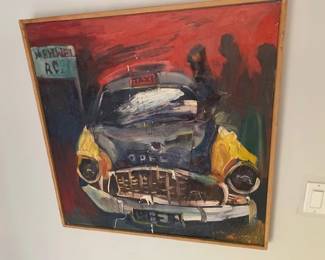 Garage Art Work iol on vanvas 