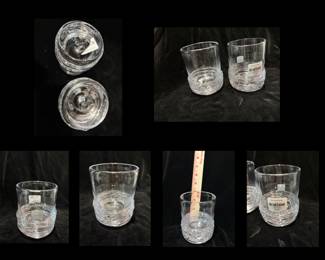 Simon Pearce Echo Lake whiskey glasses.  Set of two.  New, no box.  Two sets available  (item 2)  $140 ea set