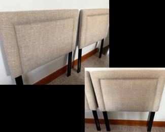Two twin upholstered headboards.  Fabric/upholstery like new $100 for the pair