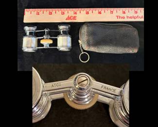 Atco France opera glasses with case.  Mother of pearl.  $50