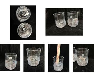 Simon Pearce Echo Lake whiskey glasses.  Set of two.  New, no box.  Two sets available $140 ea set