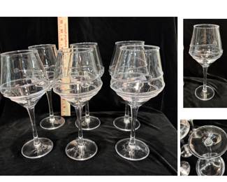 Juliska Amalia Acrylic Wine Glasses. Set of Six. $72